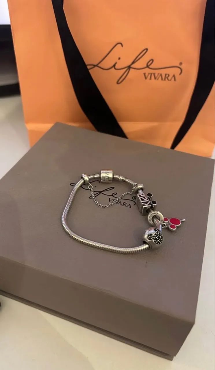 Pulseira Vivara Nova + Berloques Disney - Foto 3