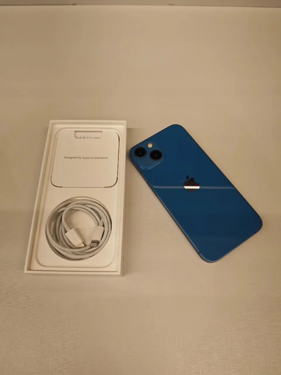 iPhone 13 Azul 128GB Bateria Nova 100% com Caixa e Cabo - Foto 4