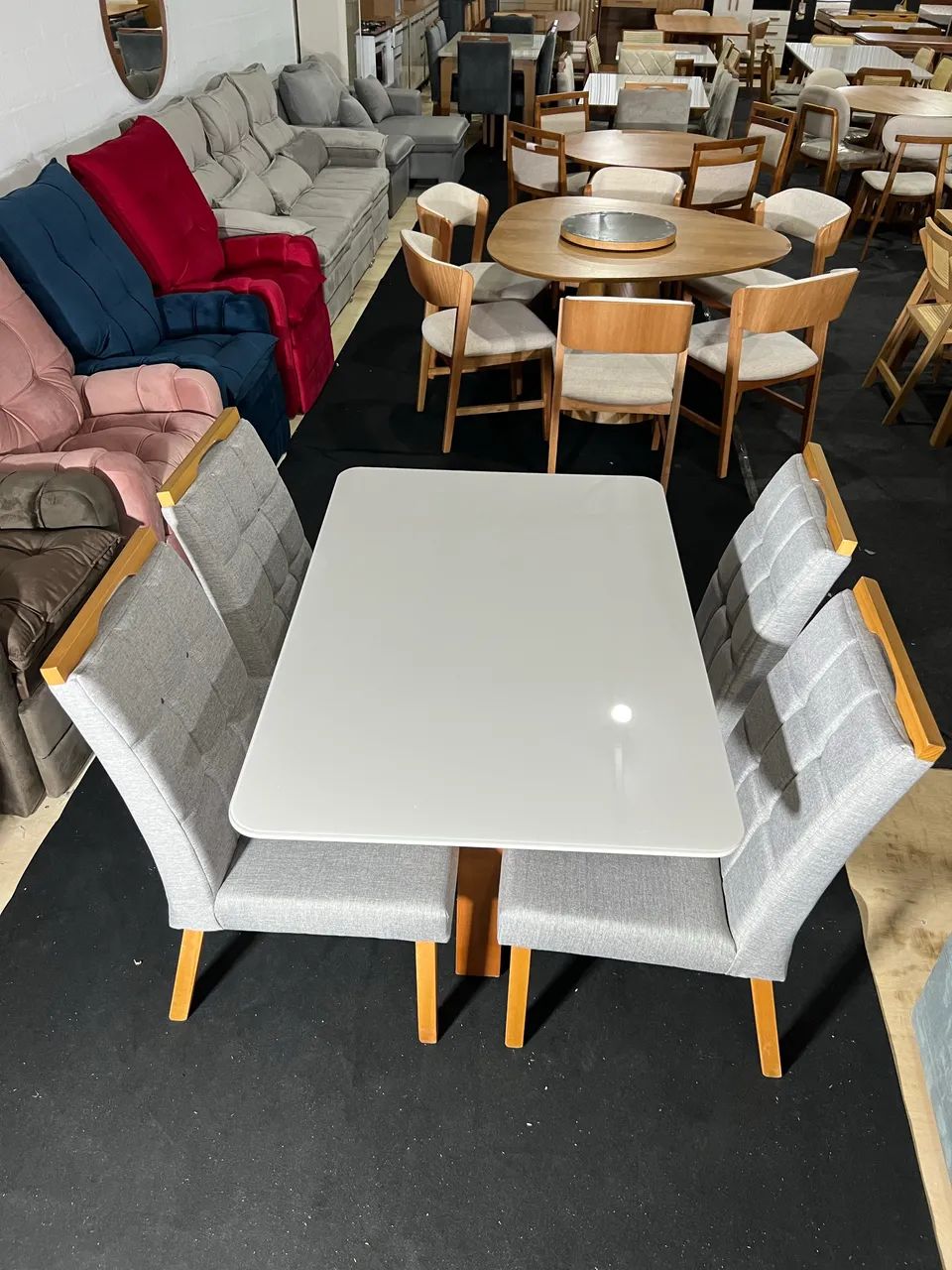 Mesa de Jantar com 4 cadeiras 1.20x80 - Foto 3