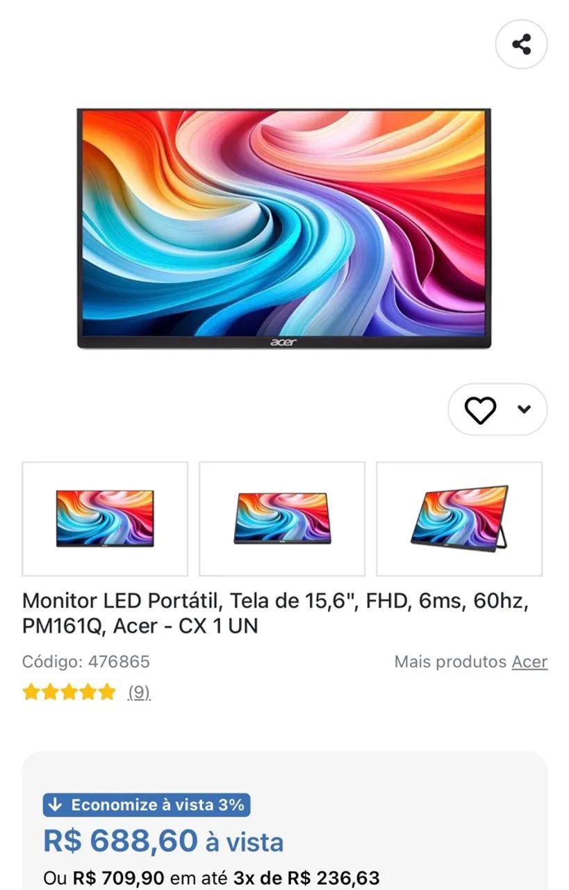 Monitor Portátil Acer - Foto 3