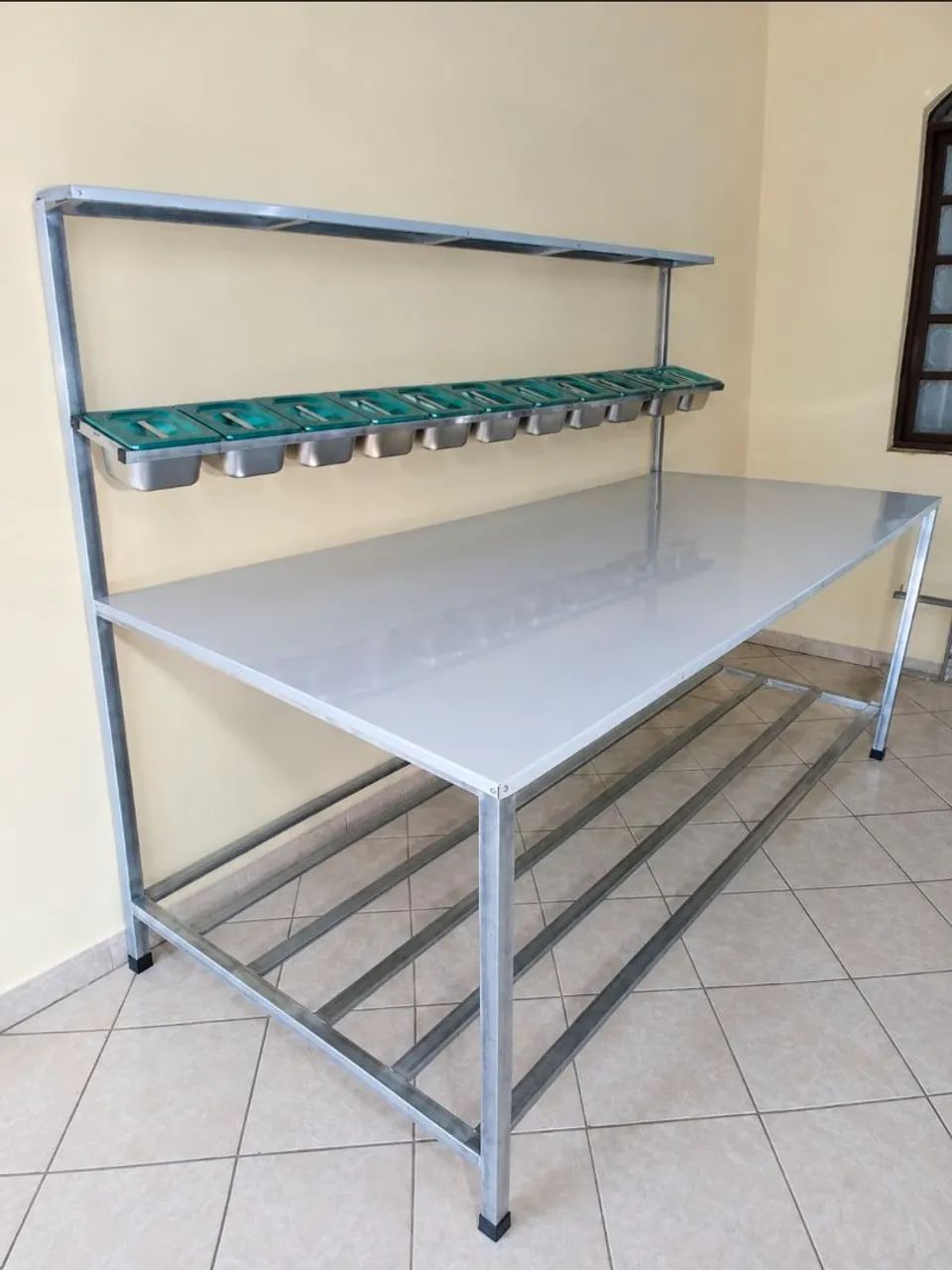 Bancada inox condimentadora  - Foto 2