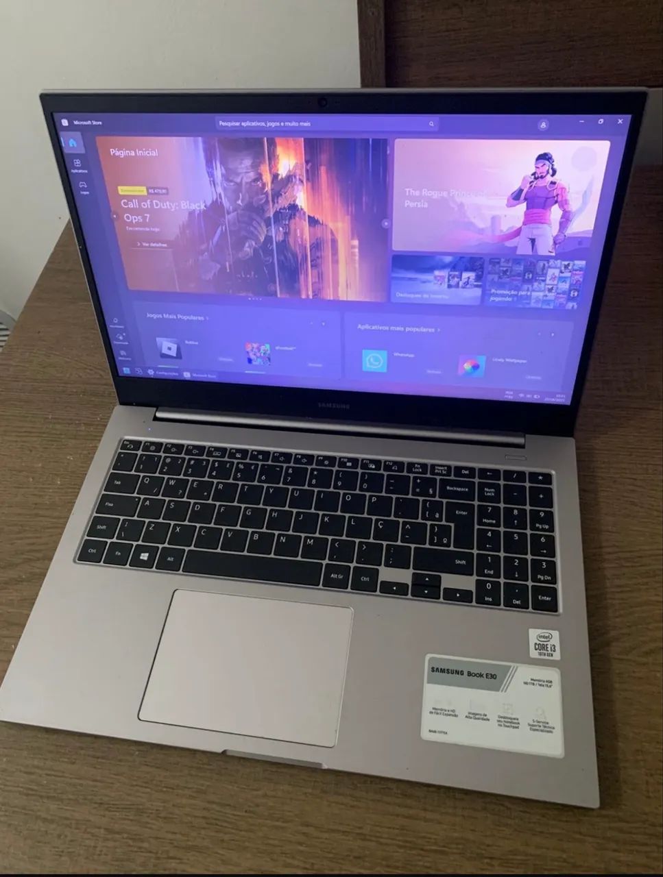 Notebook Samsung Book E30 i3 10ª Geração | SSD 240GB | Excelente Estado