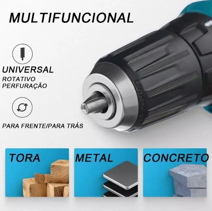 Furadeira profissional 12v nova  - Foto 5