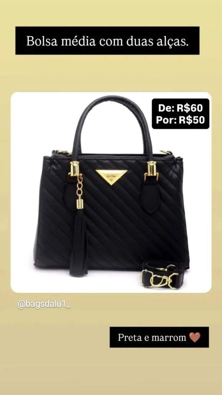 Bolsas Femininas Promoção 