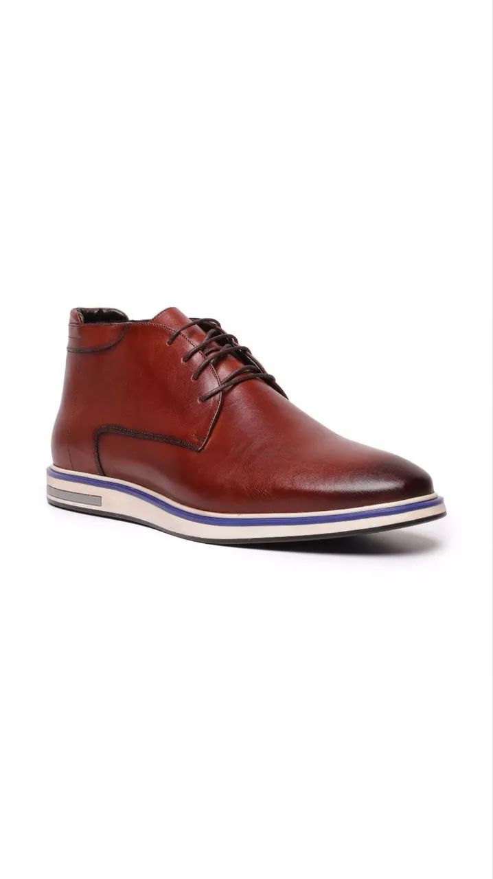 Bota couro CNS Marrom tamanho 40  - Foto 2