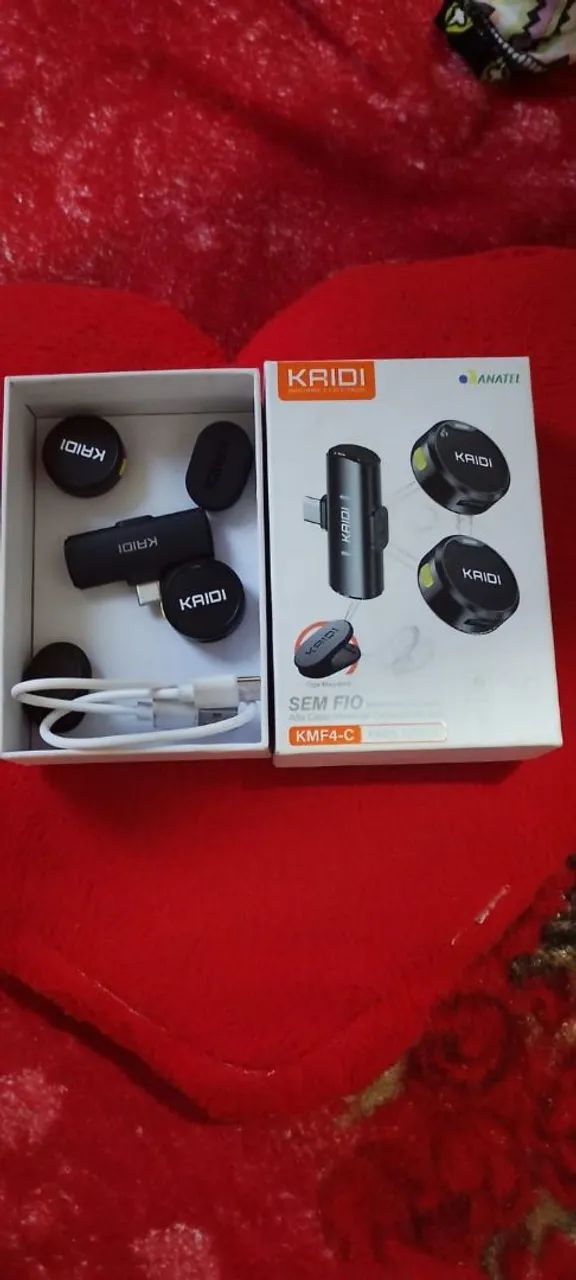 Vendo um microfone de lapela bem barato em estado usando apenas uma vez  - Foto 3