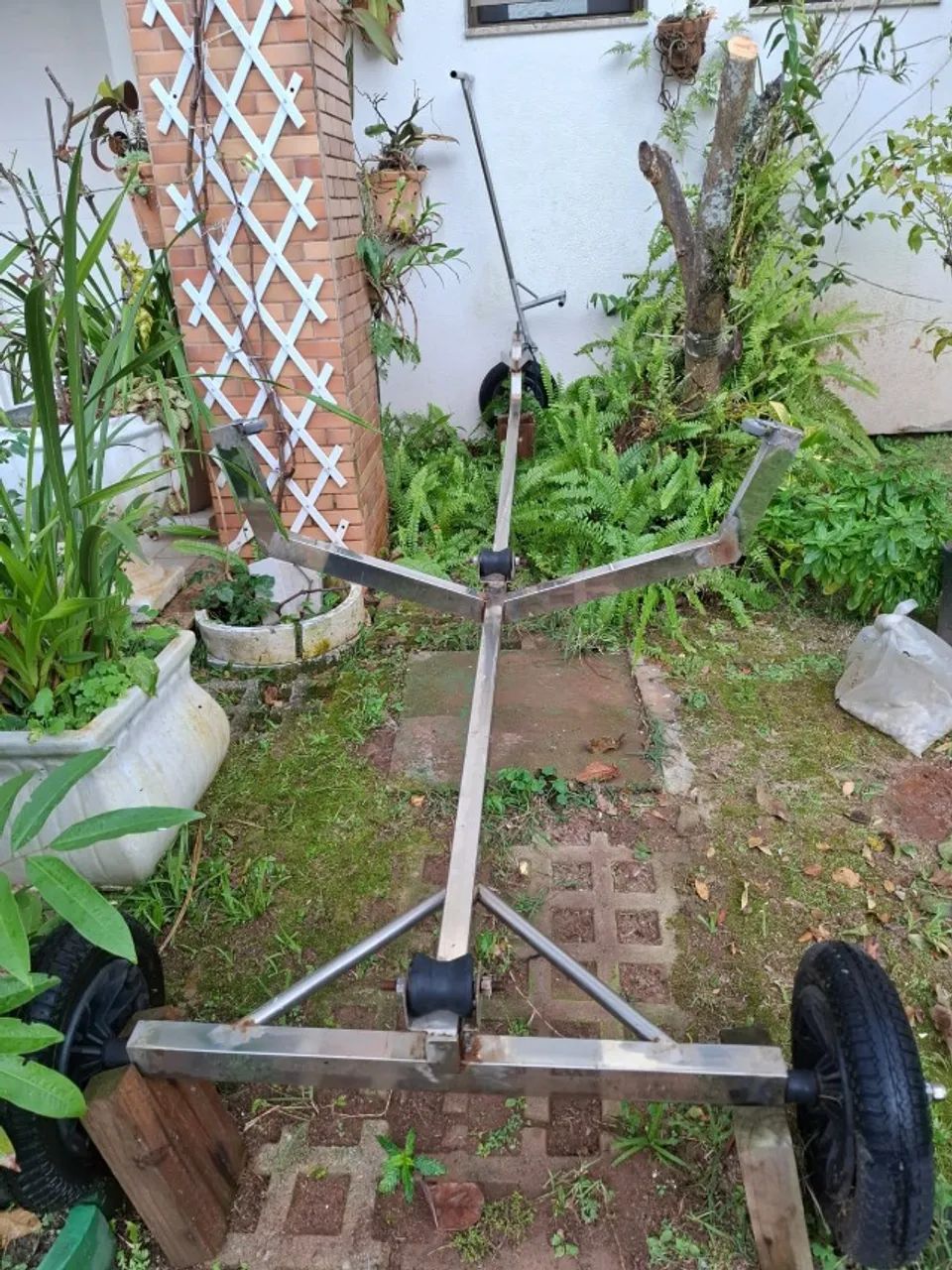Barco de fibra para pesca com carretão inox - Foto 4