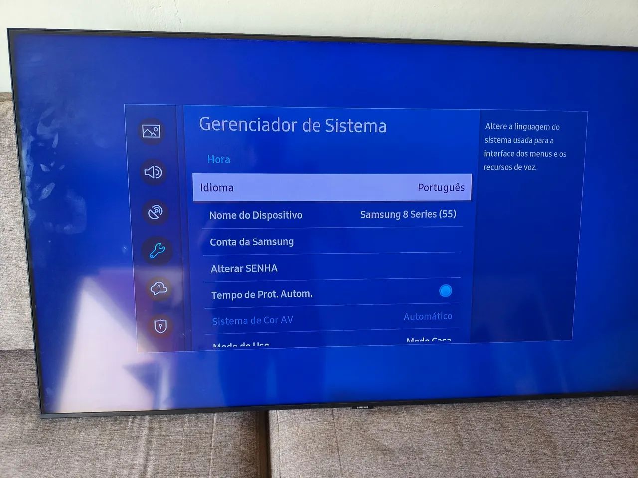 Tv Samsung Séries 8 55 polegadas 4k Modelo 2025 - Foto 2