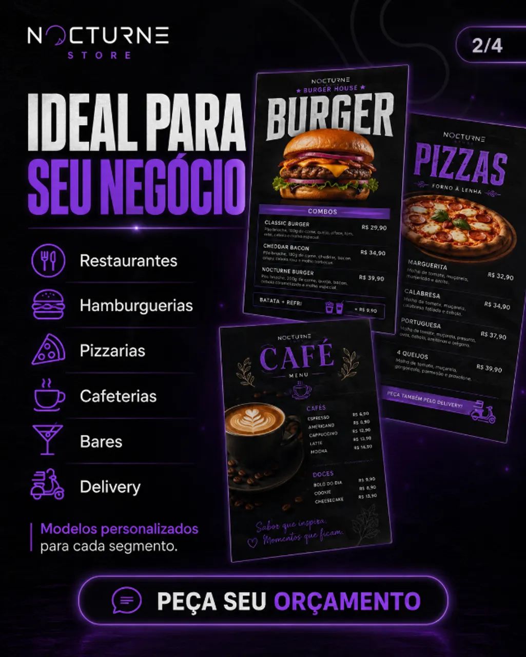 Cardápio Personalizado | Restaurante, Lanchonete e Delivery - Foto 2