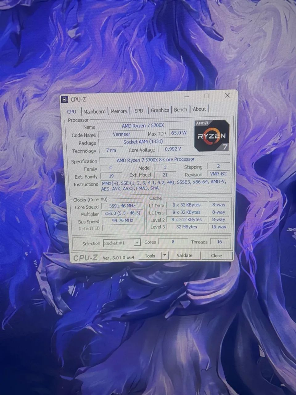 Processador Ryzen 7 5700x