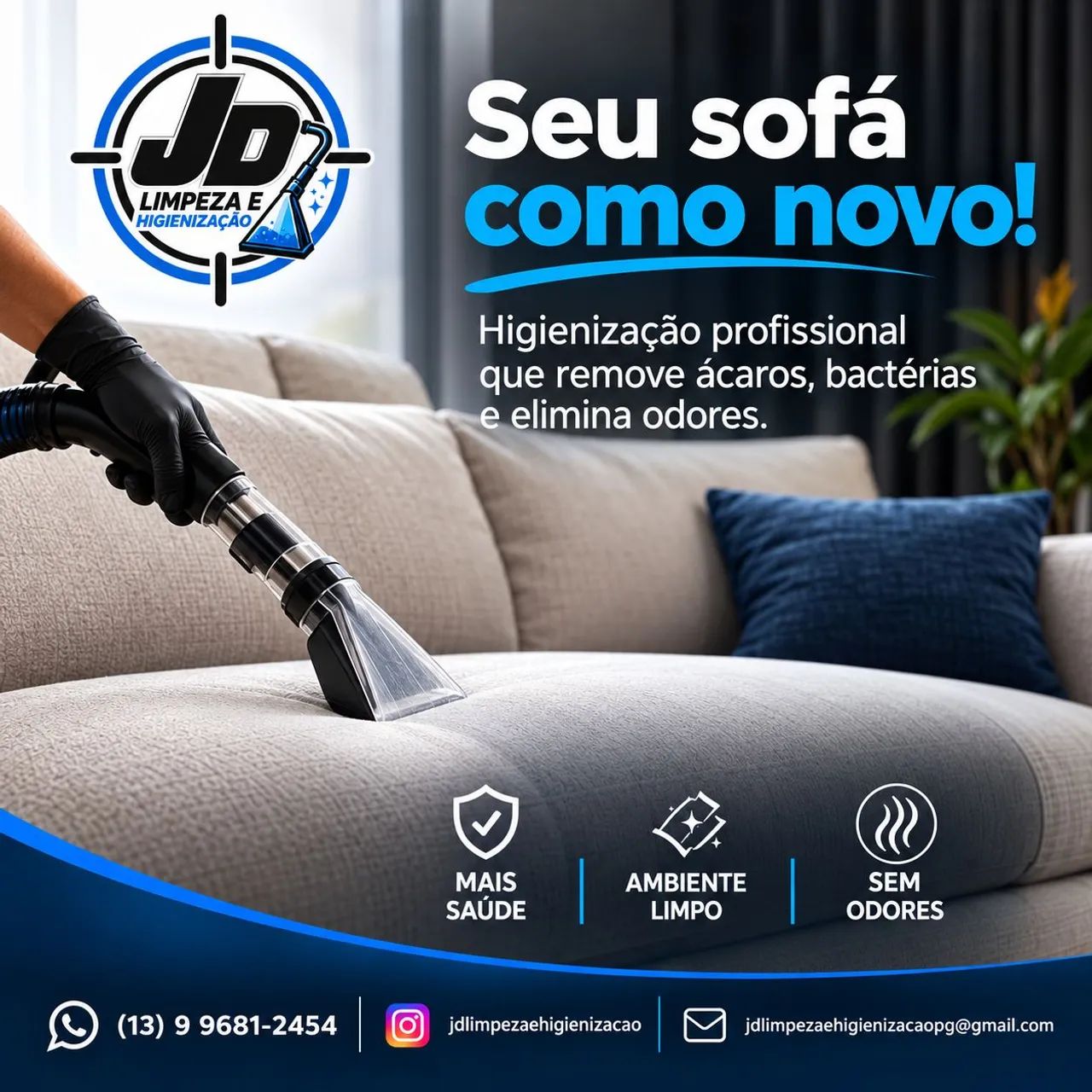 Limpeza e Higienização de estofados - Foto 2