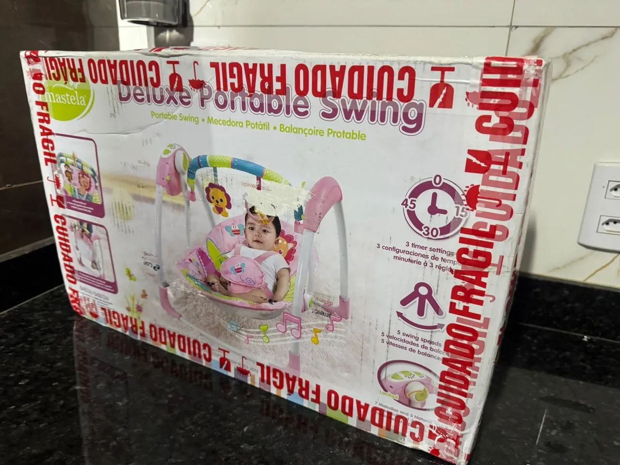 (NOVA) Cadeirinha de balanço Automática - Foto 4