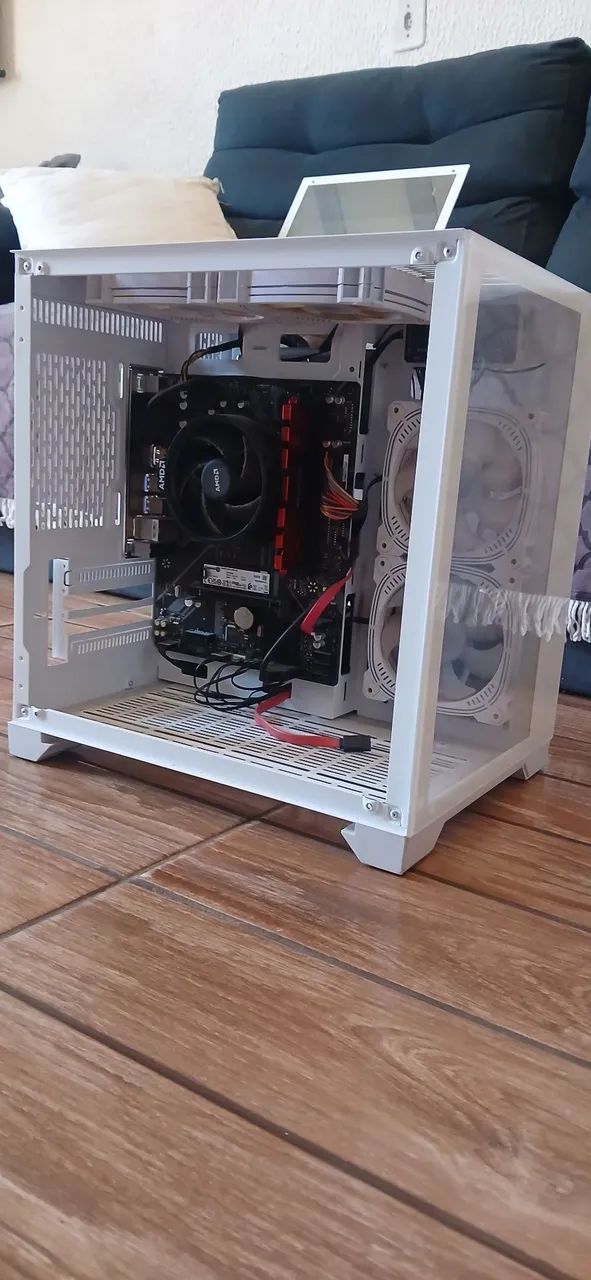 Gabinete aquário com controladora e 4 fans