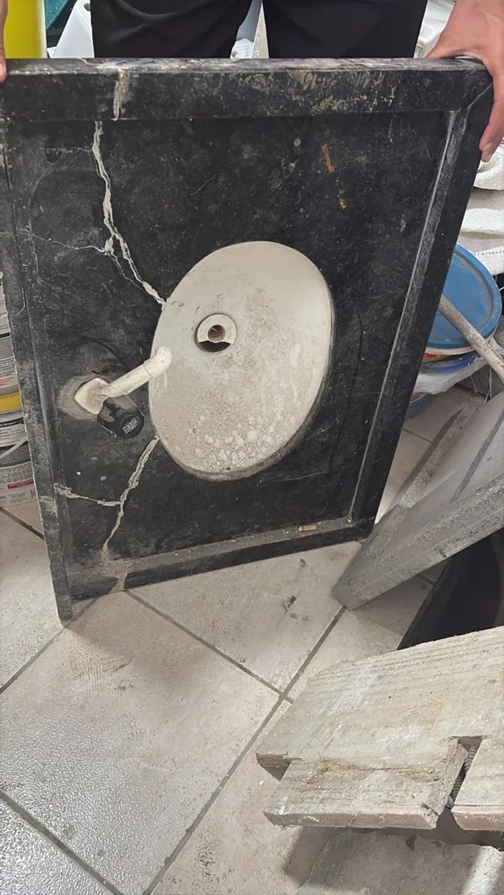 Bancada de mármore com Cuba  - Foto 2