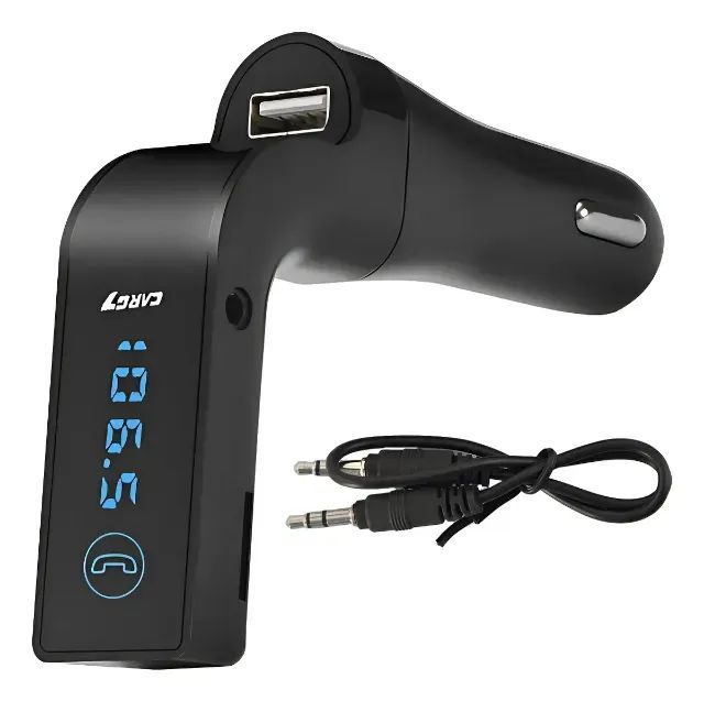Transmissor Fm Veicular Bluetooth Mp3 Usb Cartão Sd Entrada Auxiliar - Foto 3