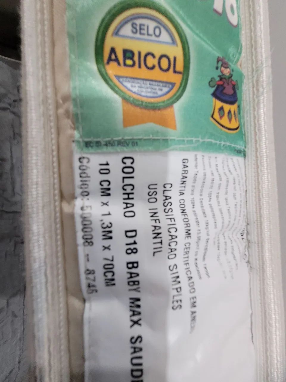 Colchão  de criança para berço pouco usado - Foto 5