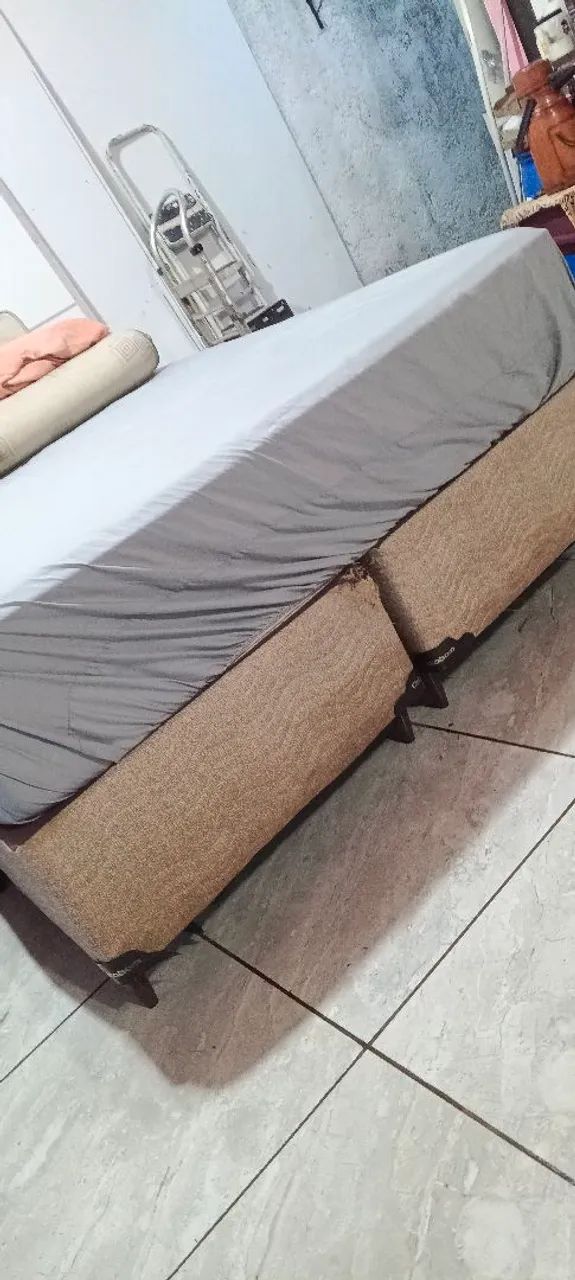 Cama box casal Quemm usada entrego  - Foto 2
