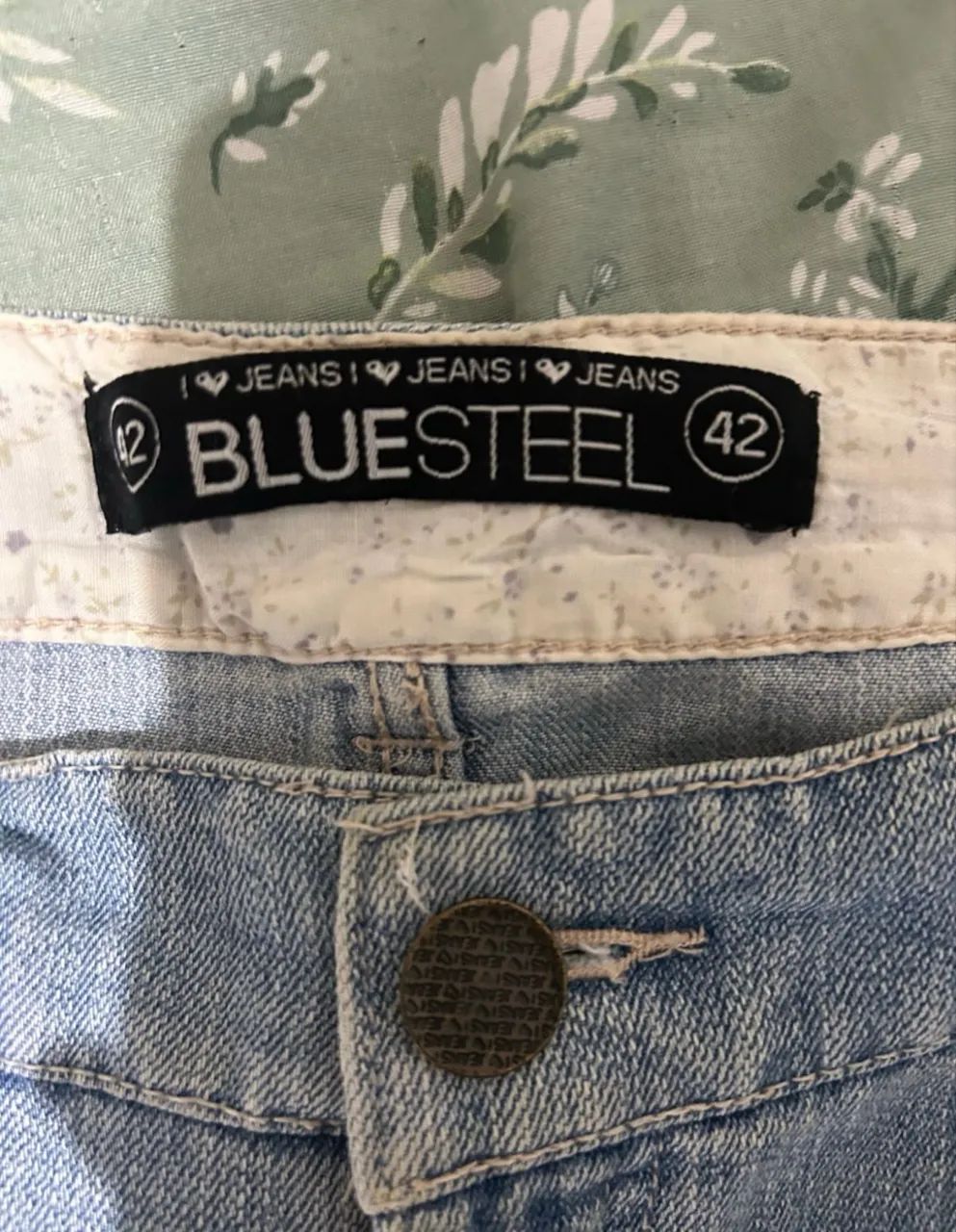 Short Renner Bluesteel jeans tamanho 42 - Foto 4