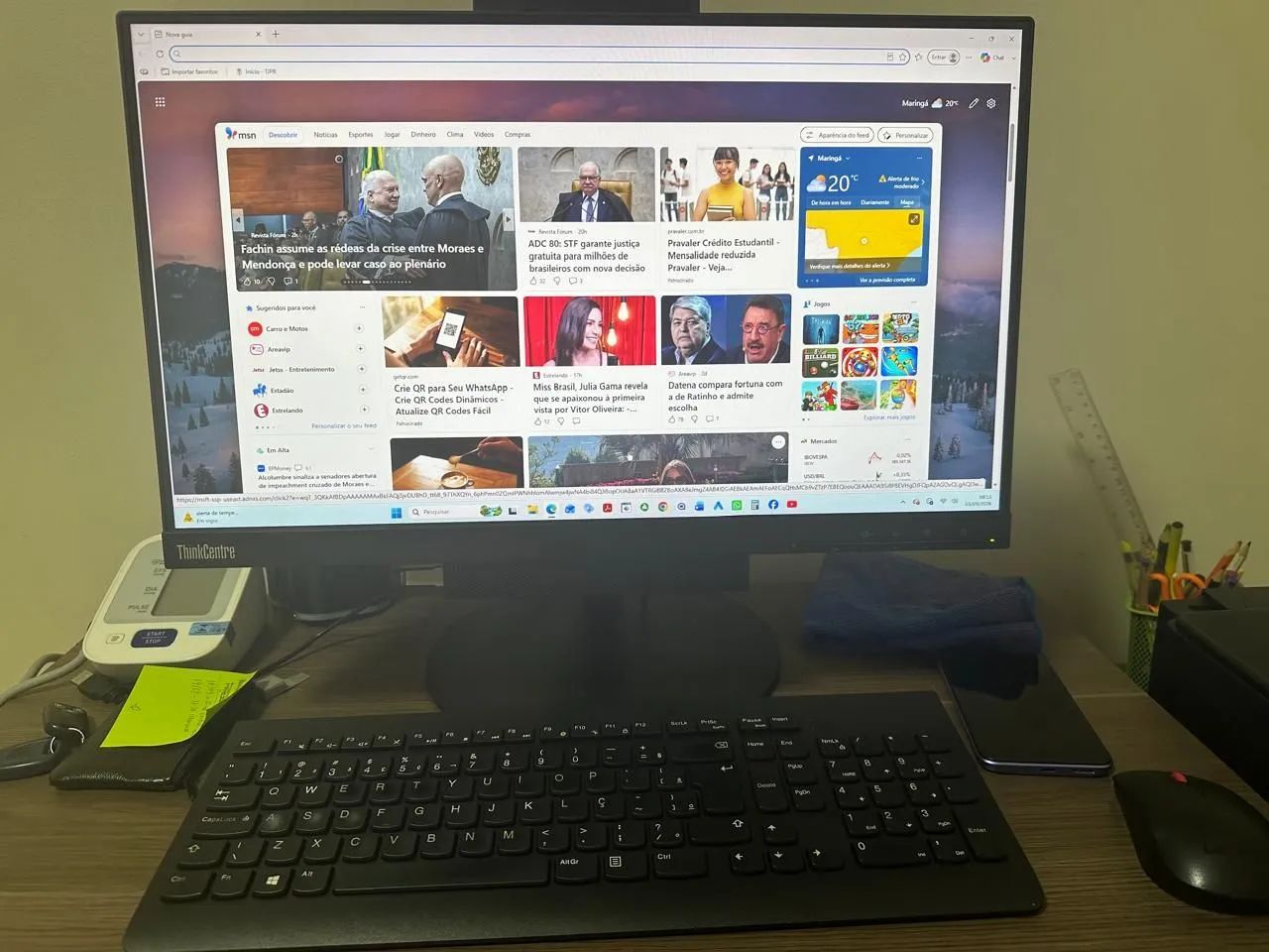 PC mini Lenovo e Monitor Lenovo Thinkcentre 21 polegadas. - Foto 2