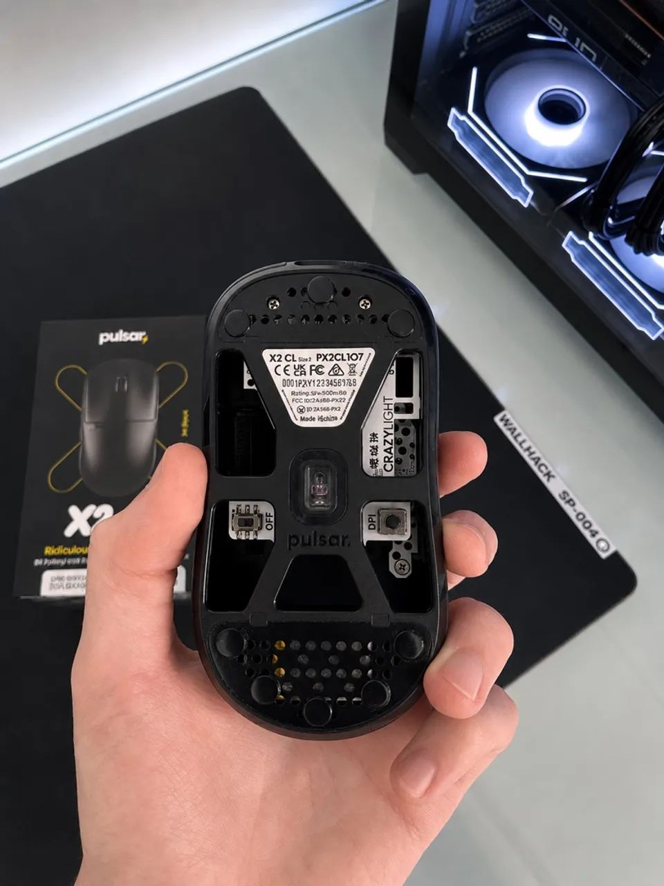 Mouse Pulsar X2 Crazylight Mini 8k + Caixa - Foto 4