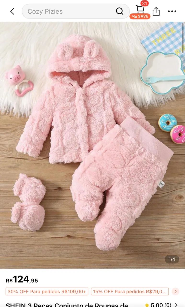 Vendo conjunto inverno SHEIN (bebê)