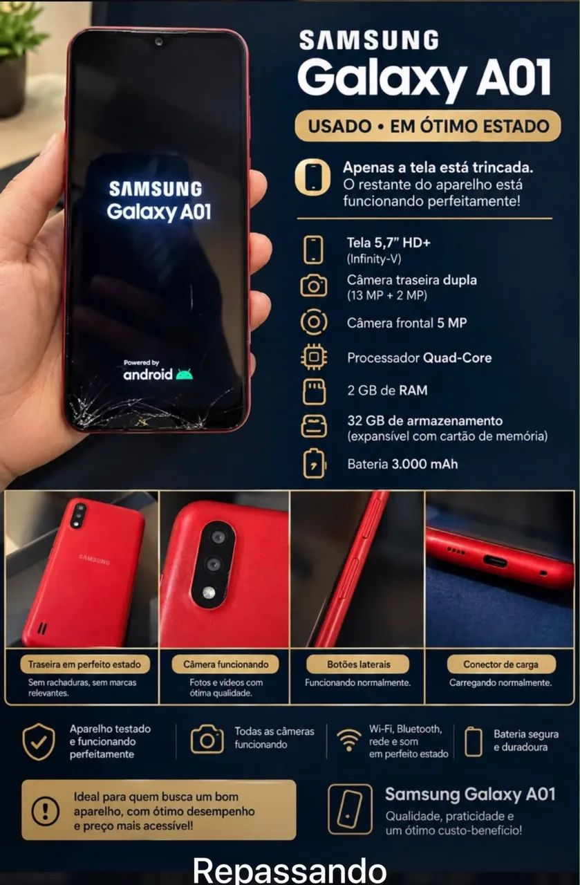 Telefone Samsung A01