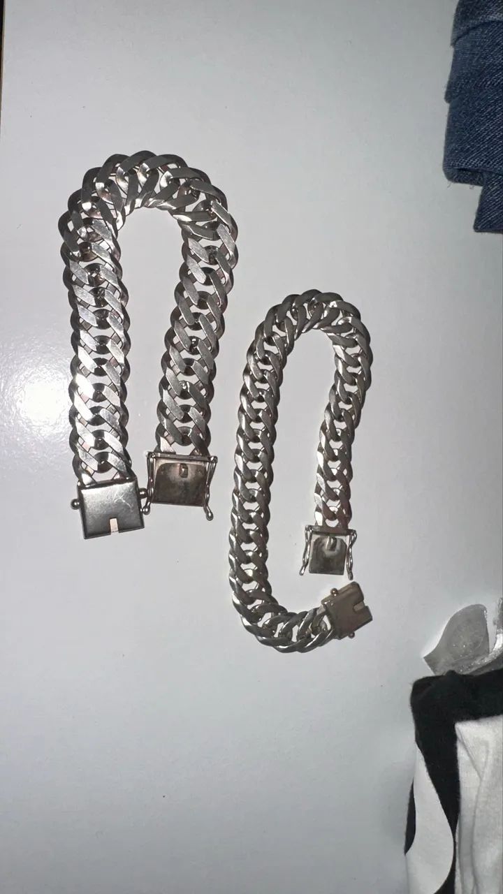 Prata Elo duplo 925 - Foto 2
