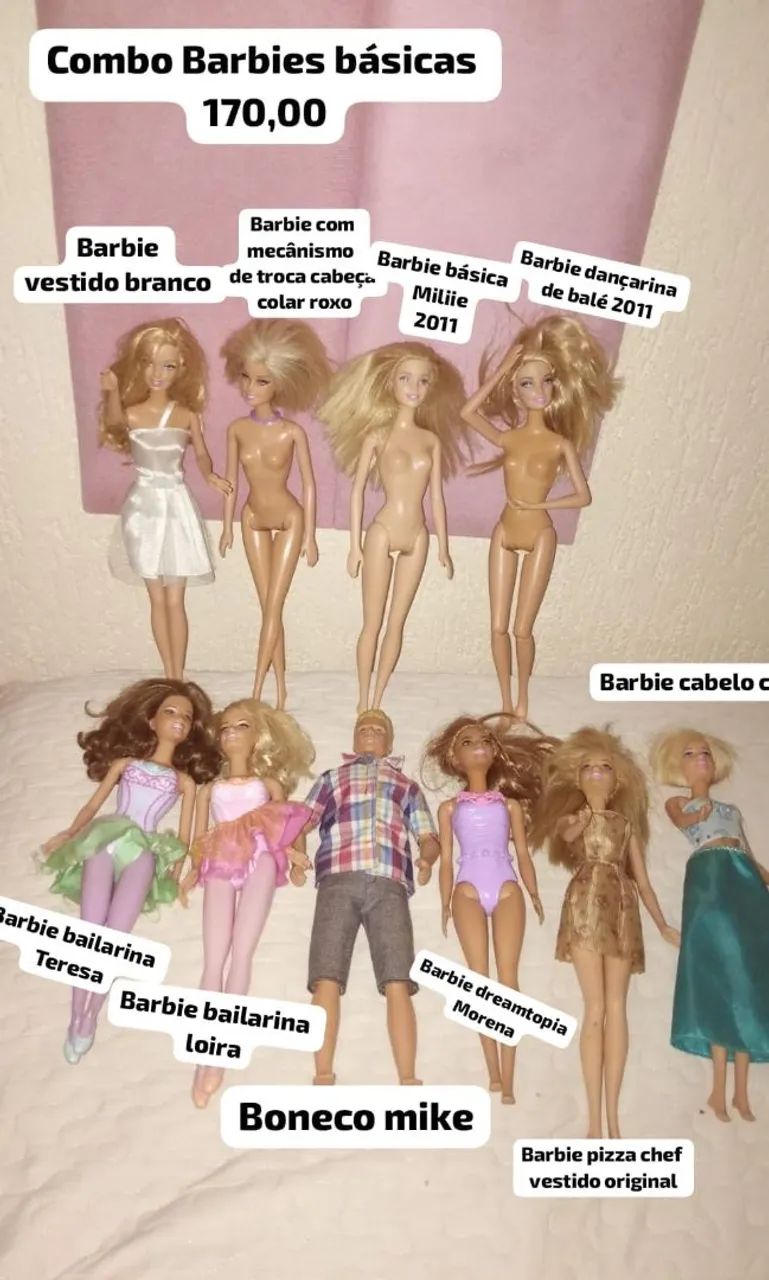 Combo Barbies basicas originais relíquia antiga