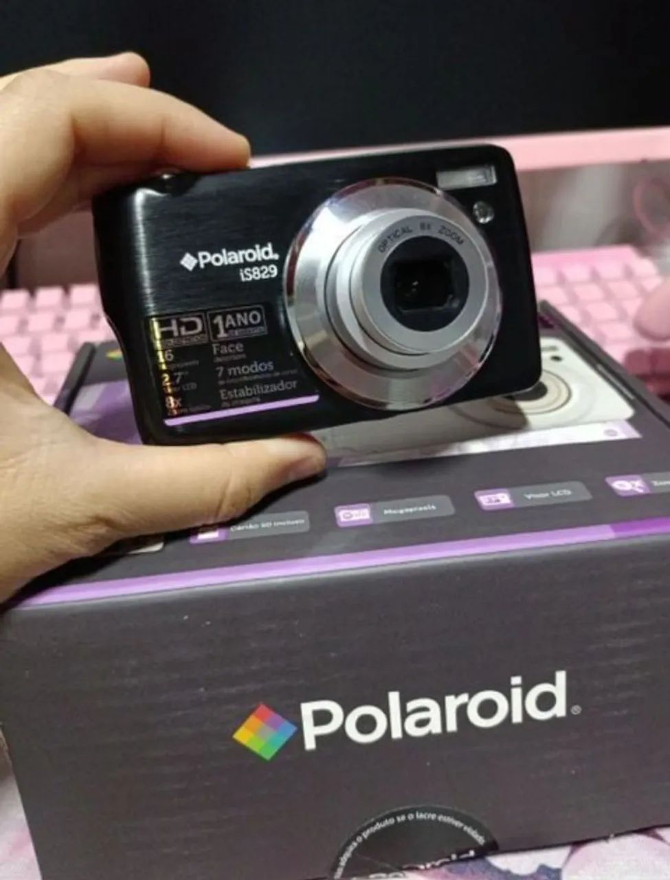 câmera digital polaroid 16 mp(atenção leia a descrição)cx4