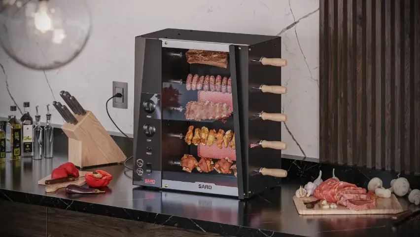 Mini Maquina de Frango Assado Eletrica - Foto 5