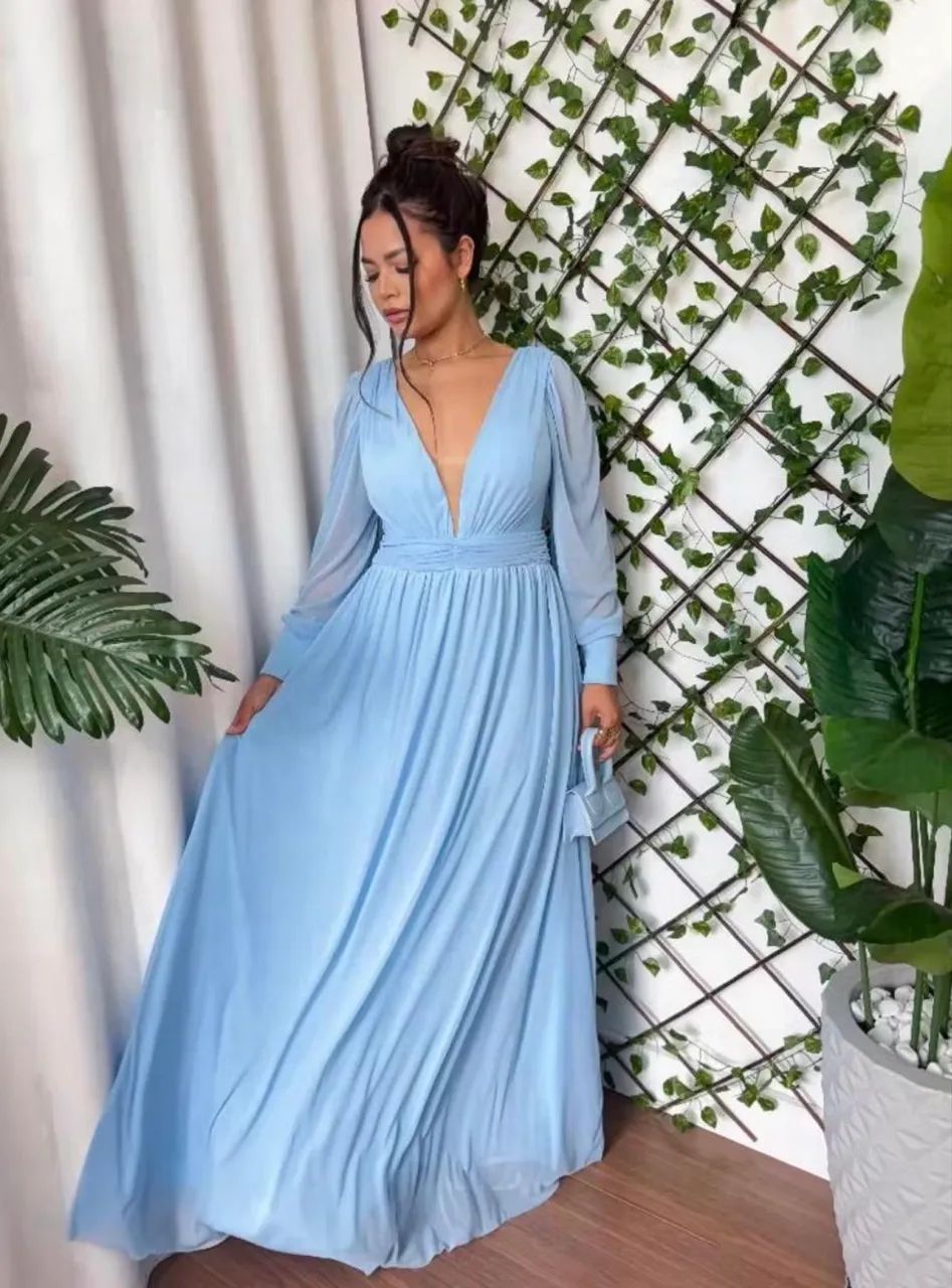 Vestido de Festa Azul