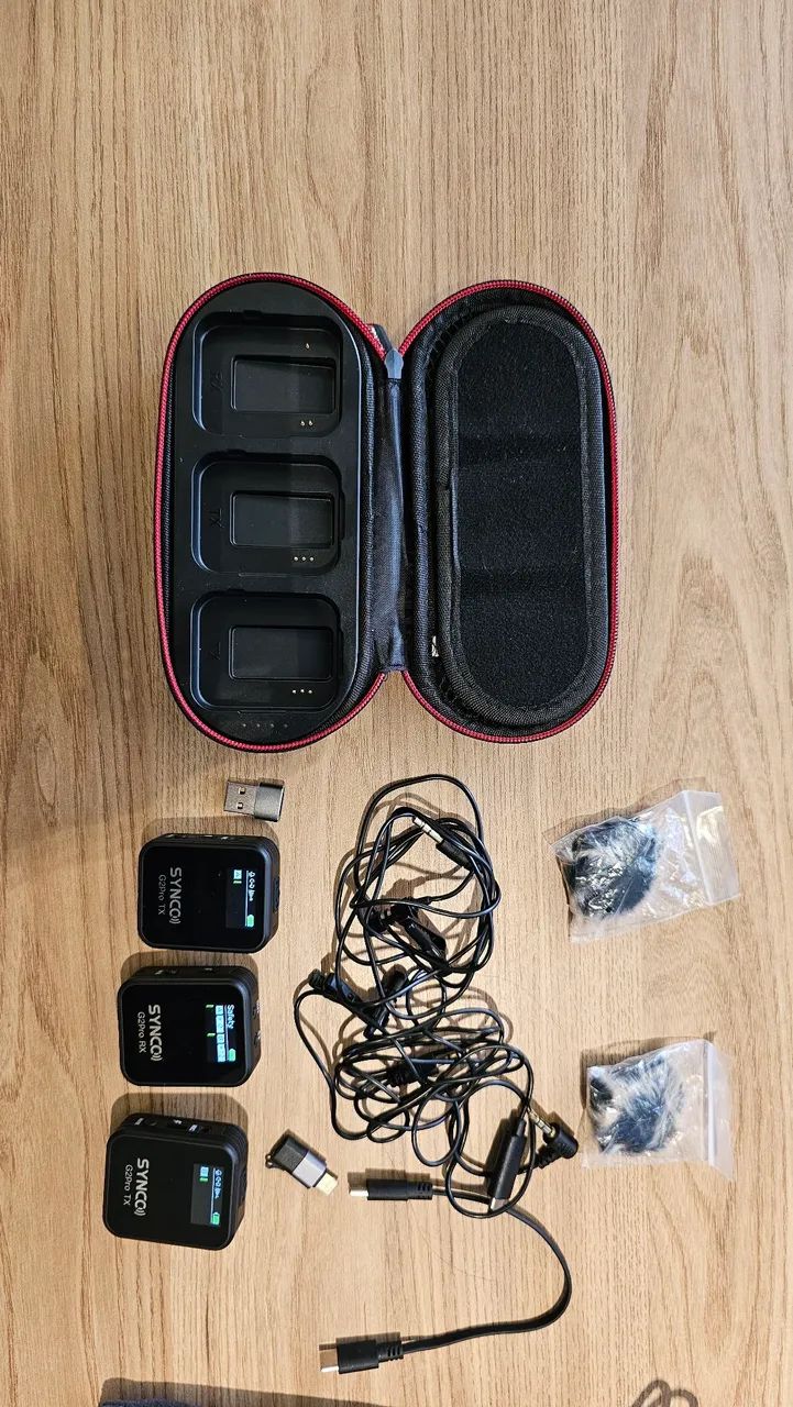 Microfone Sem Fio Synco G2 A2 Pro Lançamento + Cabo iPhone e tipo C - Foto 5