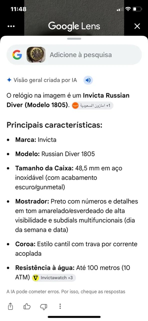 Relógio invicta modelo 1805 - Foto 3
