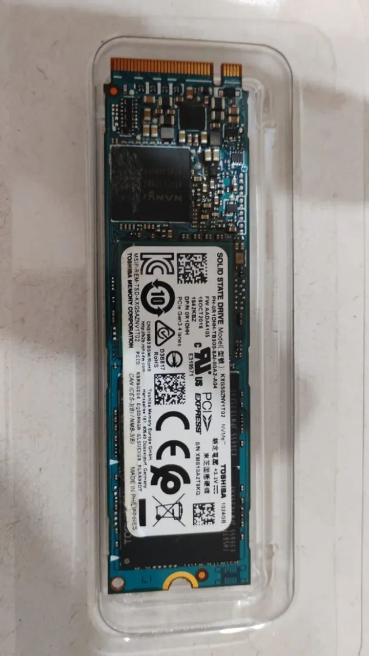 【動作保証】Toshiba NVMe M.2 2242 1TB 138 SSD M2 1TB Toshiba NVMe - 6 meses garantia - Armazenamento