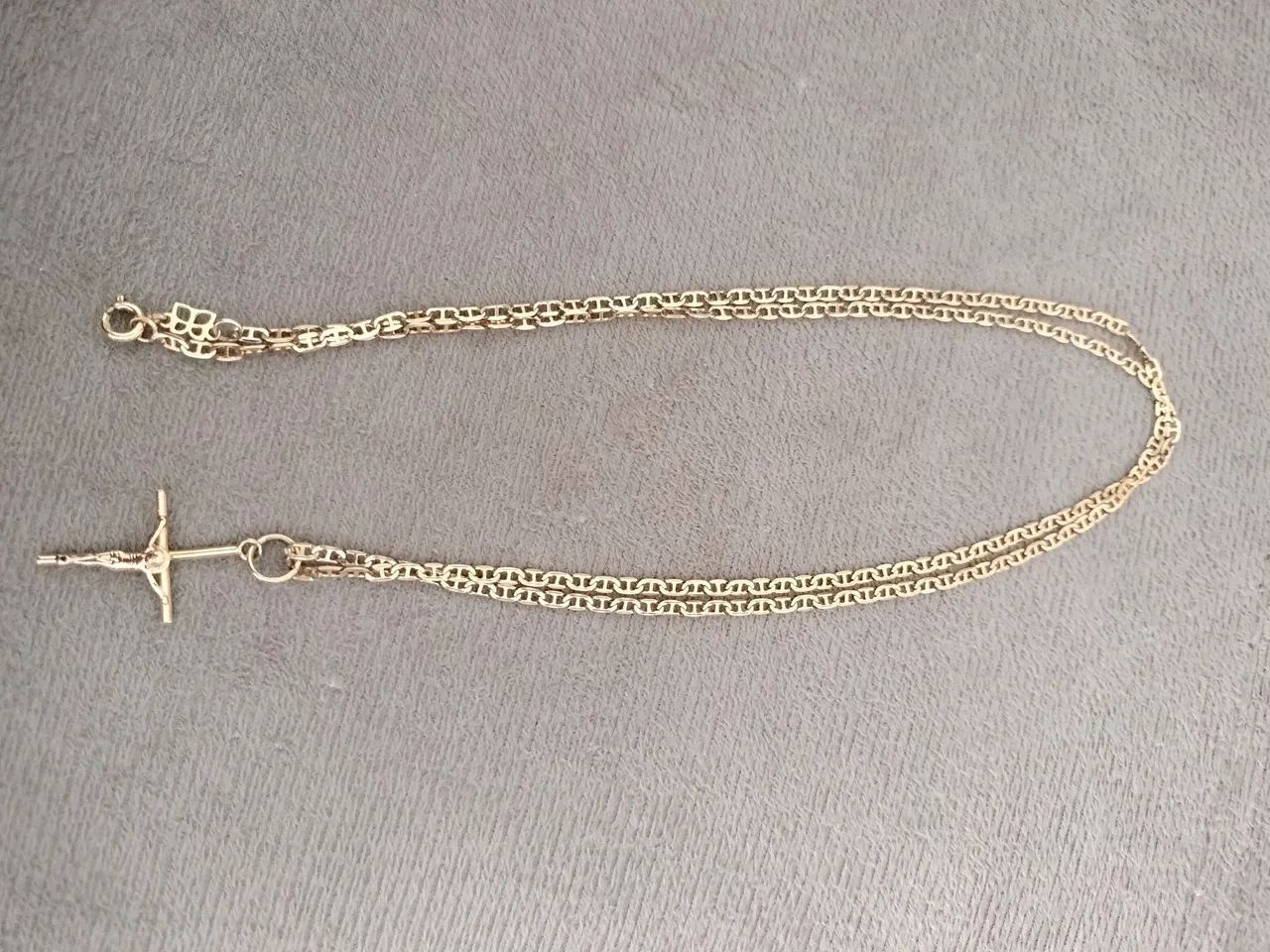 Cordão e pingente com crucifixo da Rommanel - Foto 4