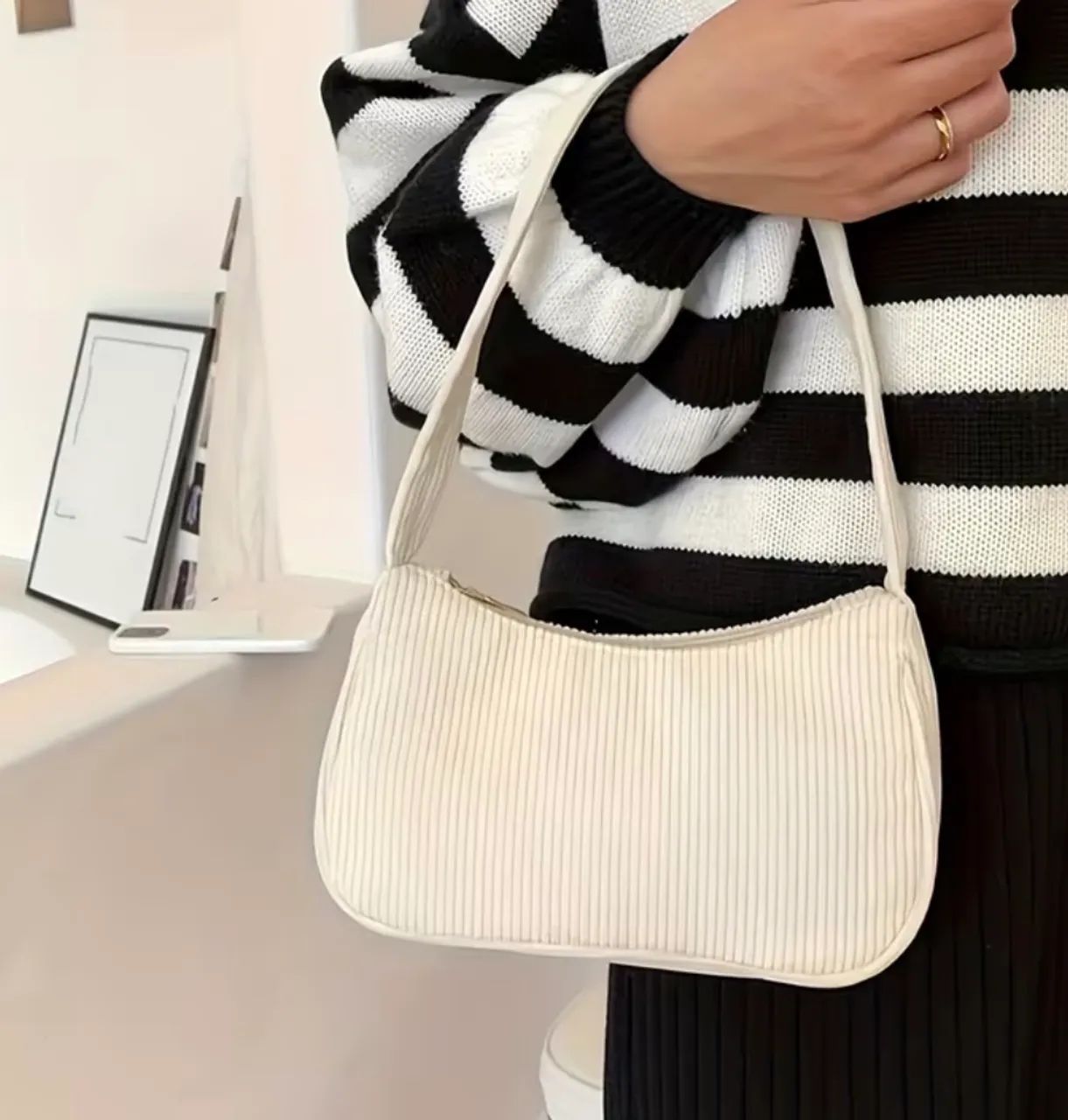 Bolsa de mão branca 