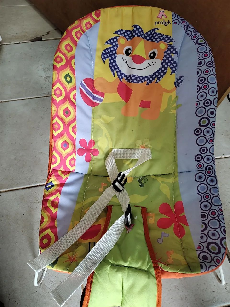 Cadeira de descanso infantil bebê com cinto - Foto 3