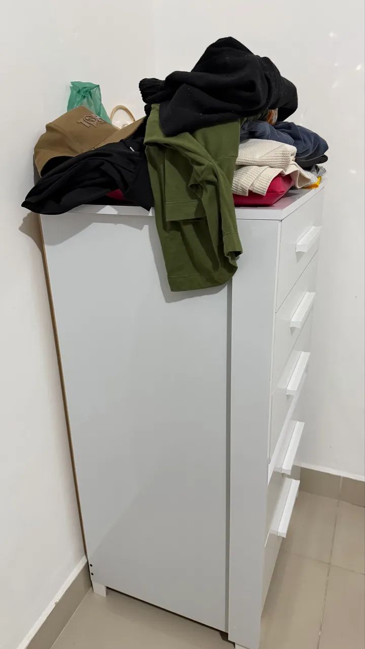 Cômoda branca em MDF - Foto 2