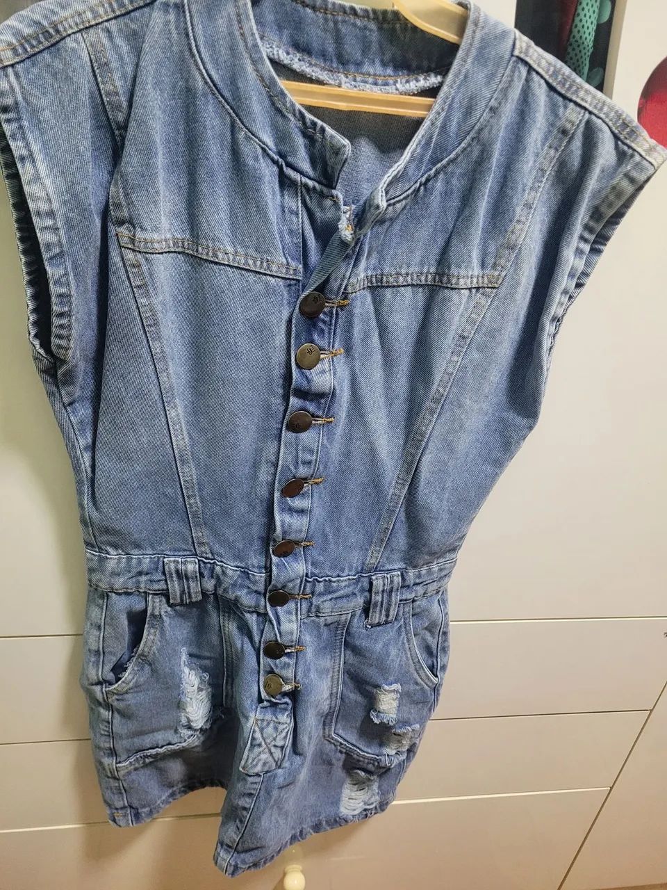 Vestido jeans curto