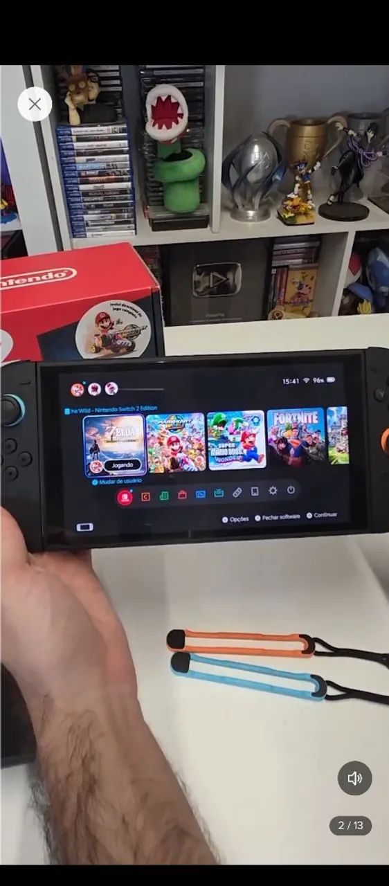 Nintendo switch 2 4600 novo parcelado no cartao - Foto 3