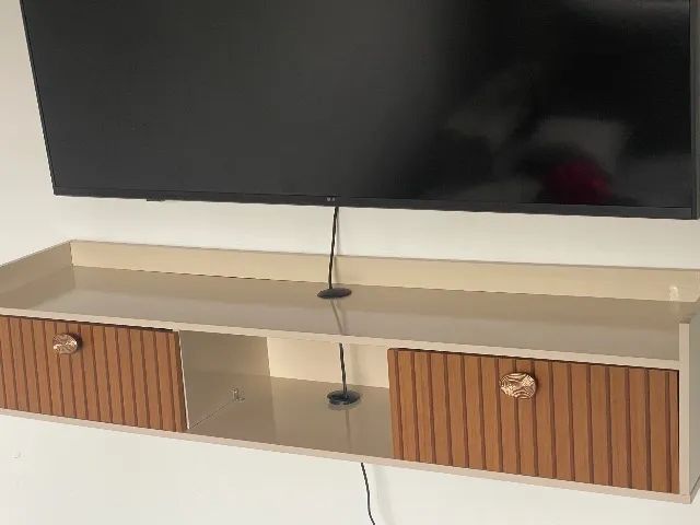 Sofá em L de linho + painel de TV - Foto 5