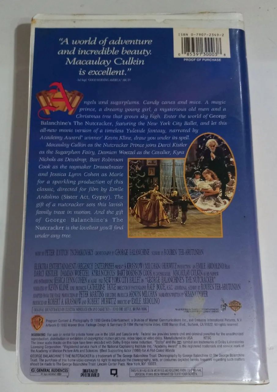 Fita VHS The Nutcracker Original - Foto 2