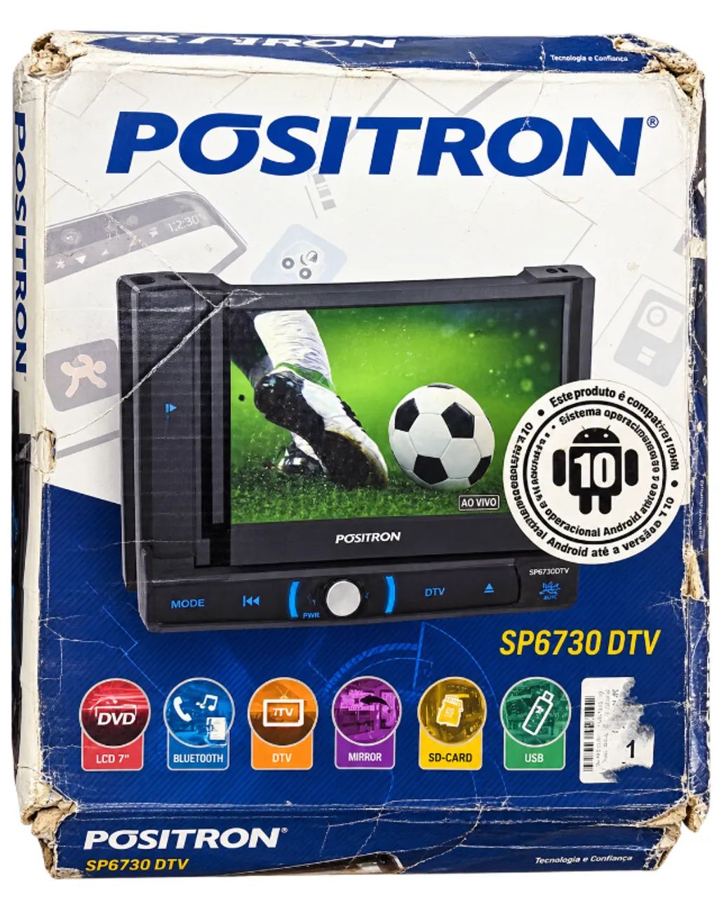 DVD Automotivo Pósitron SP6730 DTV com Caixa Original e Acessórios - Foto 4