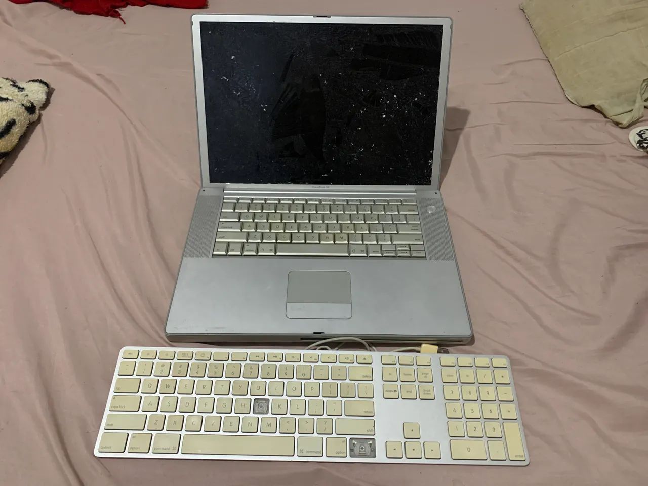 Apple PowerBook G4 15 ddr2 a1138 sucata com teclado apple a1243