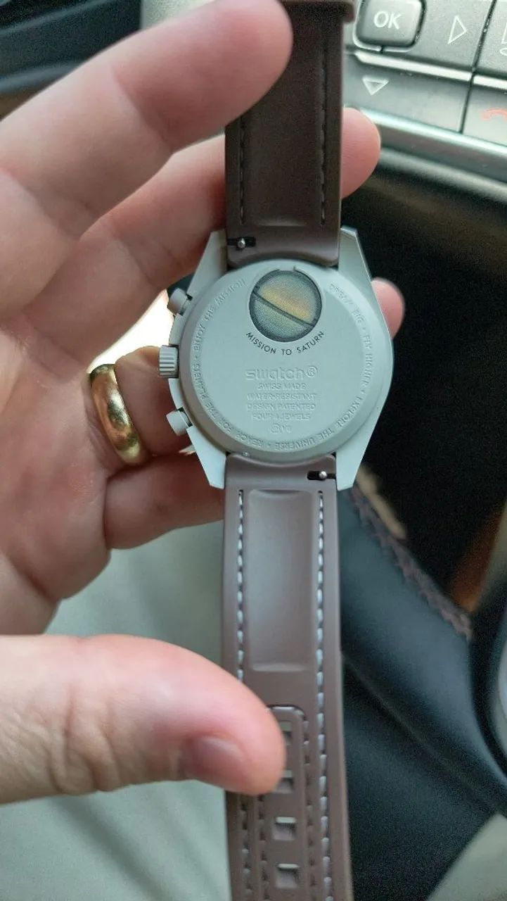 Relógio Omega Swatch Speedmaster moons Watch Saturn - Foto 2