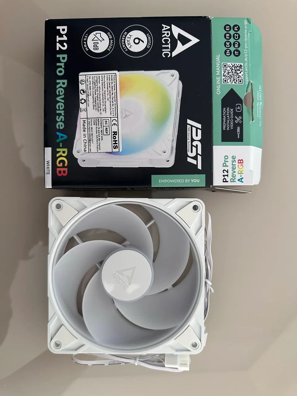 Fan Reversa ARCTIC P12 Pro A-RGB 120mm PWM - Foto 2
