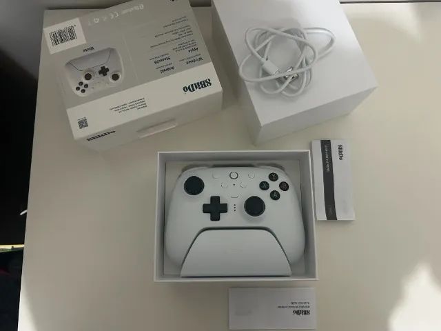 Controle 8Bitdo Ultimate 2 Branco Wireless Para Nintendo Switch, Windows & Android - Foto 4