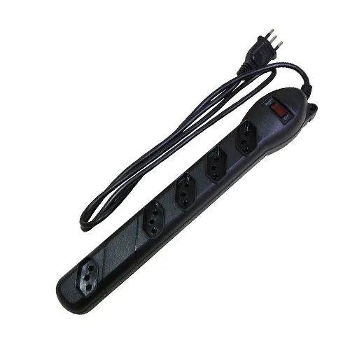 Filtro de Linha 5 Tomadas Bivolt Preto - Qualitronix