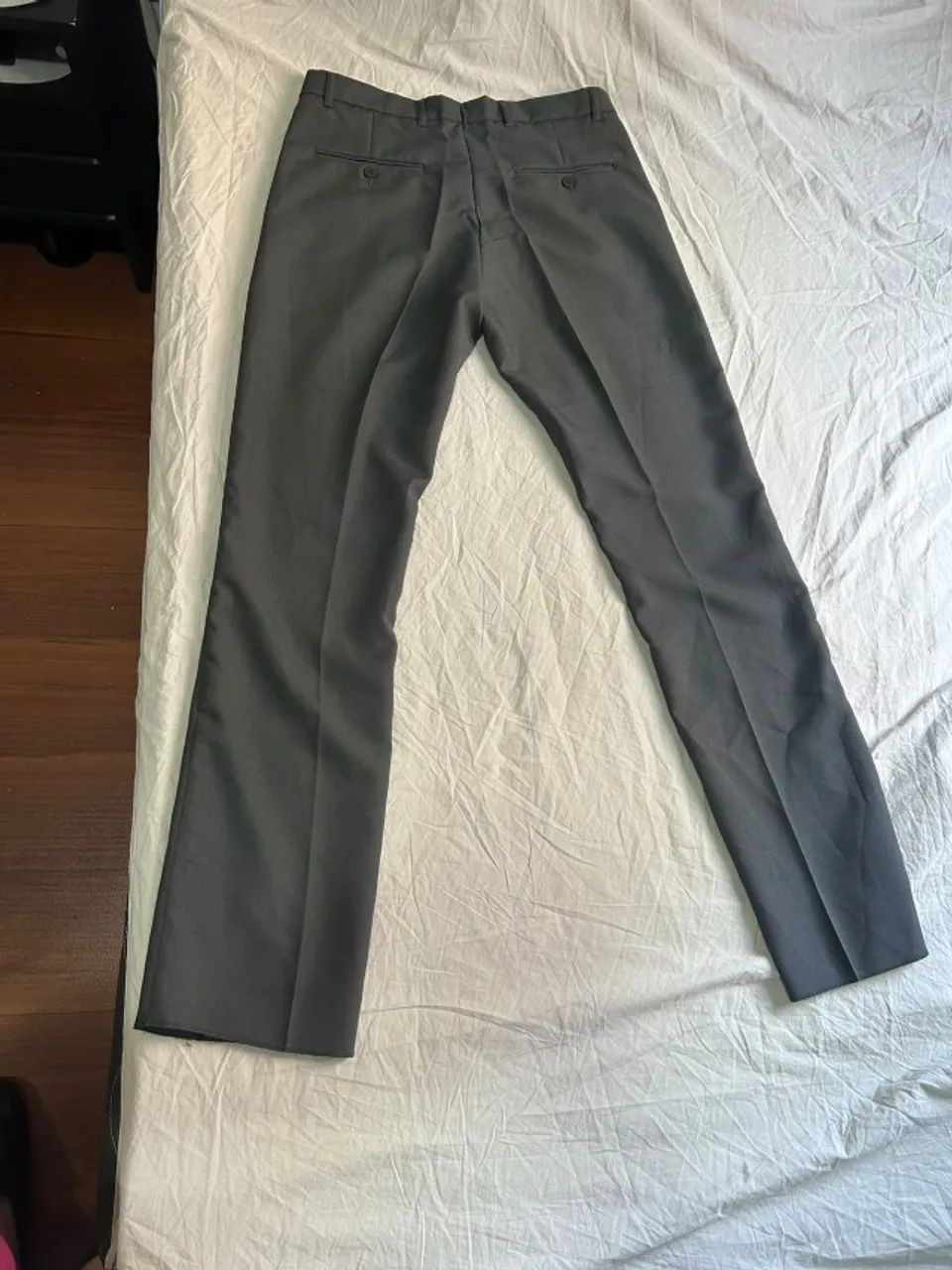 Calça social c&a slim chumbo/cinza 40 - Foto 2