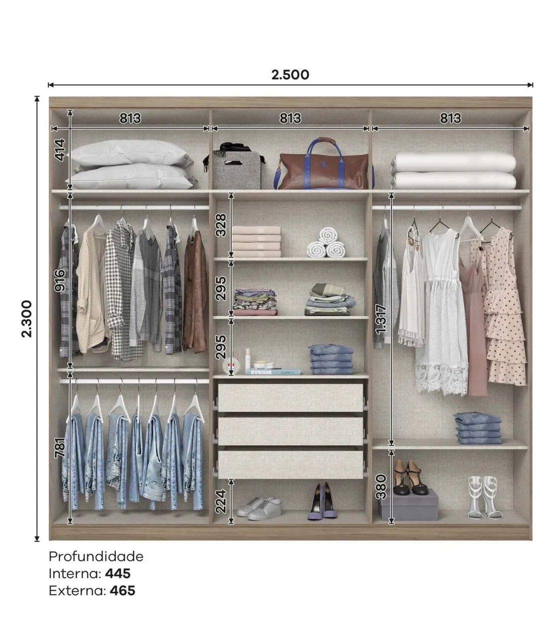 Guarda roupa casal  - Foto 2